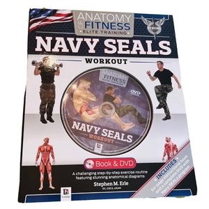 Anatomy Of Fitness: Navy Seals Elite Training Book & DVD Case Log New Open Box
